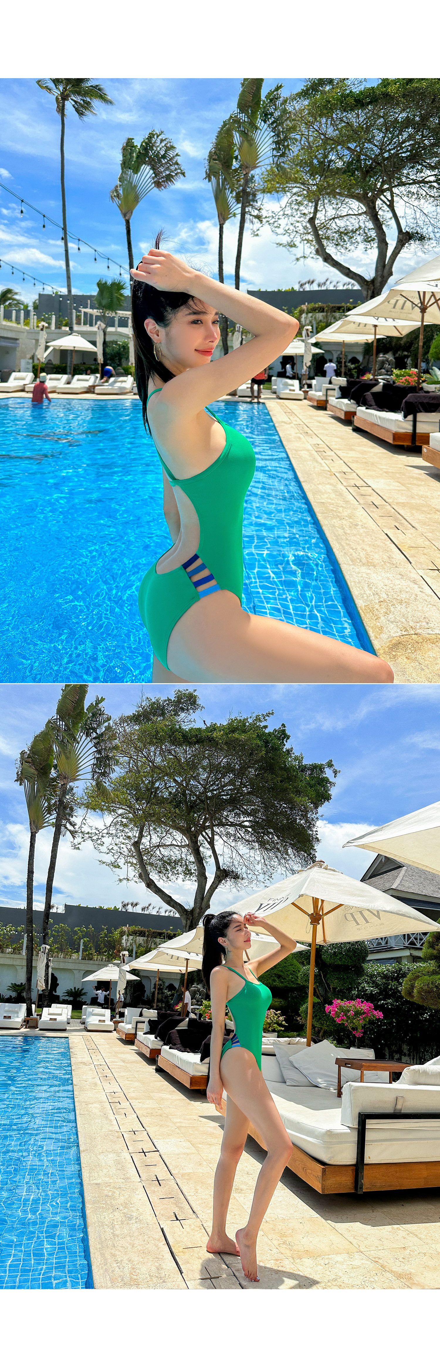 [씨웨이브] 스트랩 크로스백 수영복