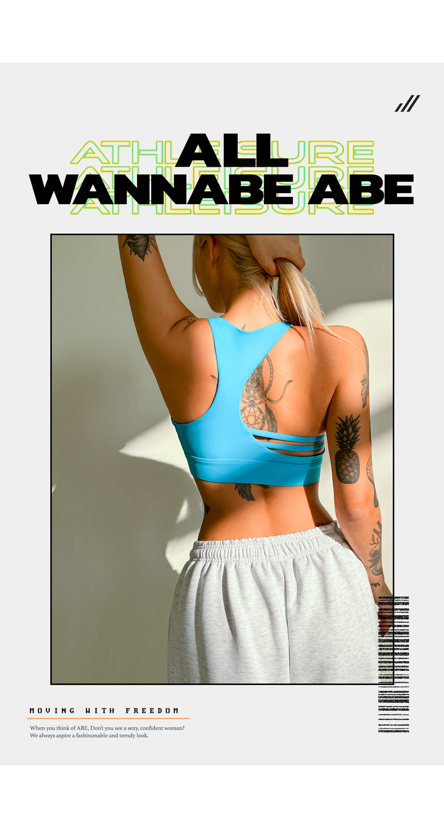 언발 스트랩 브라탑 - 스카이블루