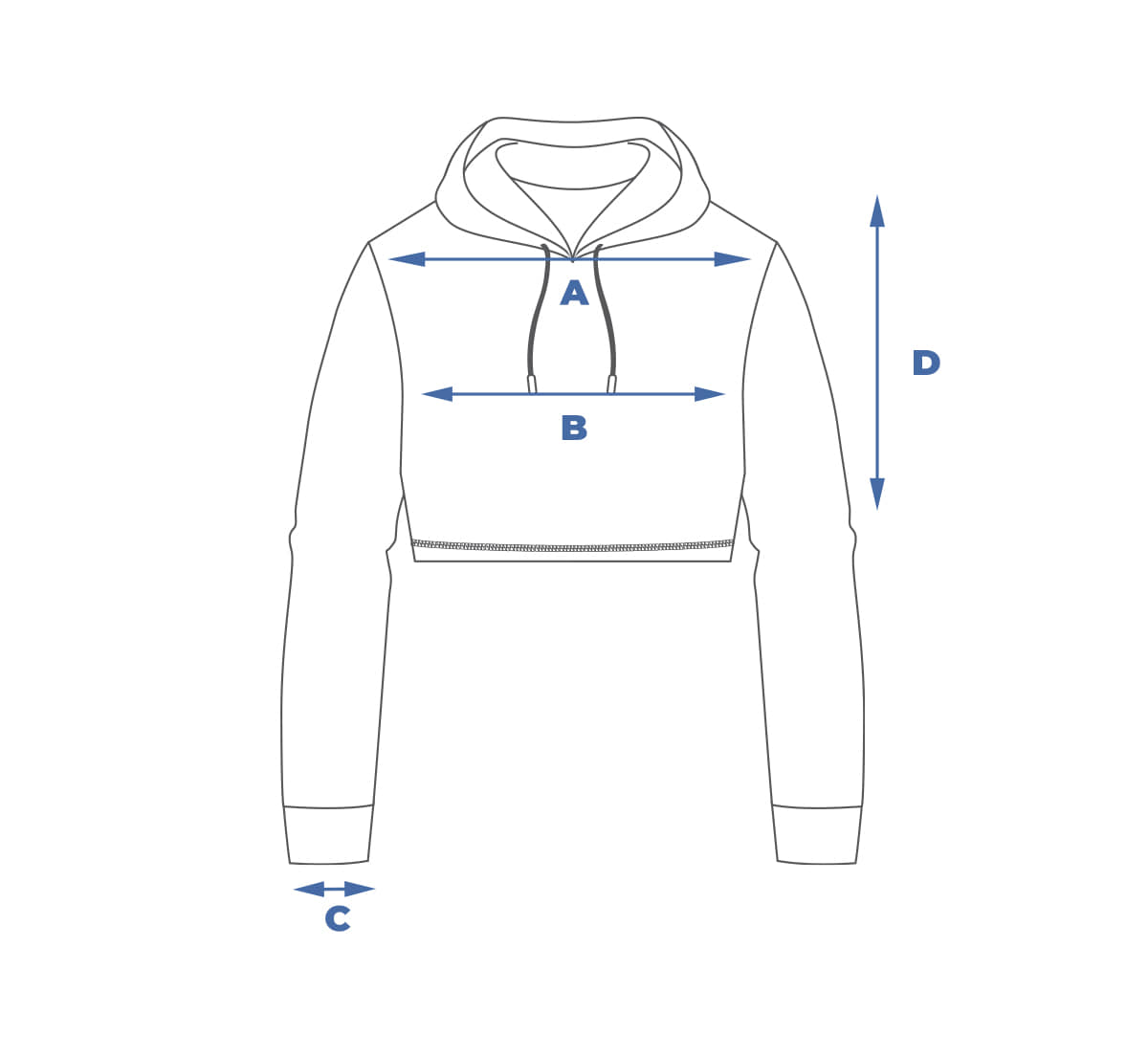 데일리 크롭 후드 - 3color