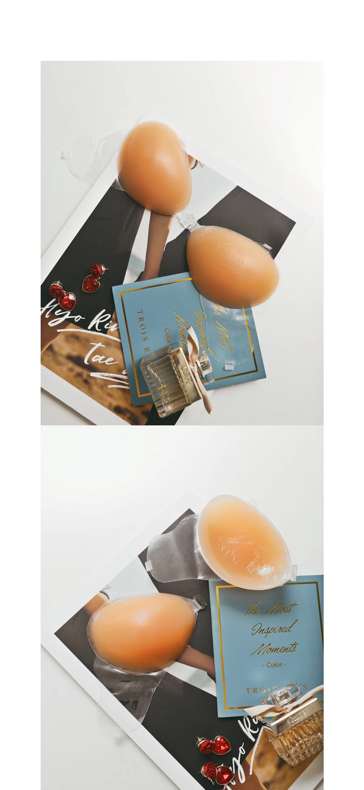 3cm 사이드 윙 누드브라 오프숄더 누브라