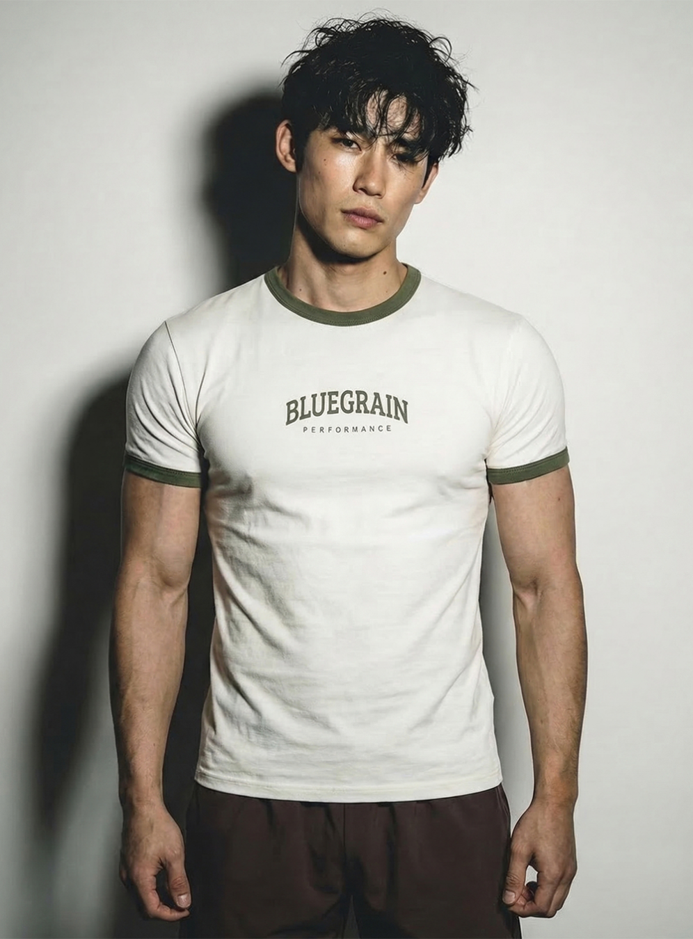 머슬핏 링거 퍼포먼스 [베이지카키]