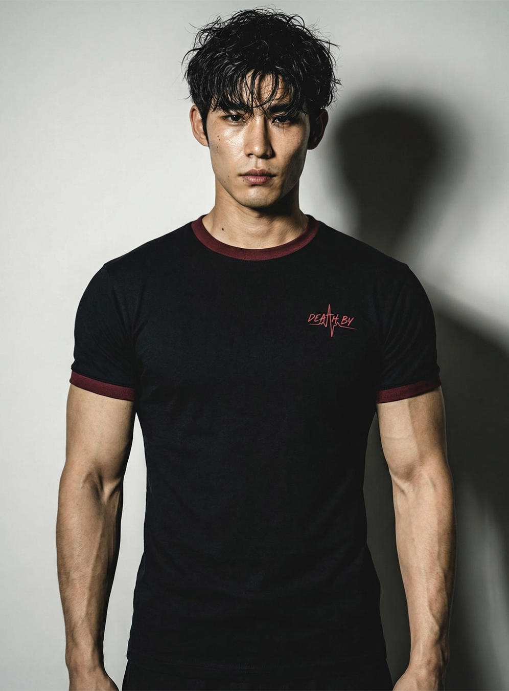 머슬핏 링거 데스바이 [블랙레드]