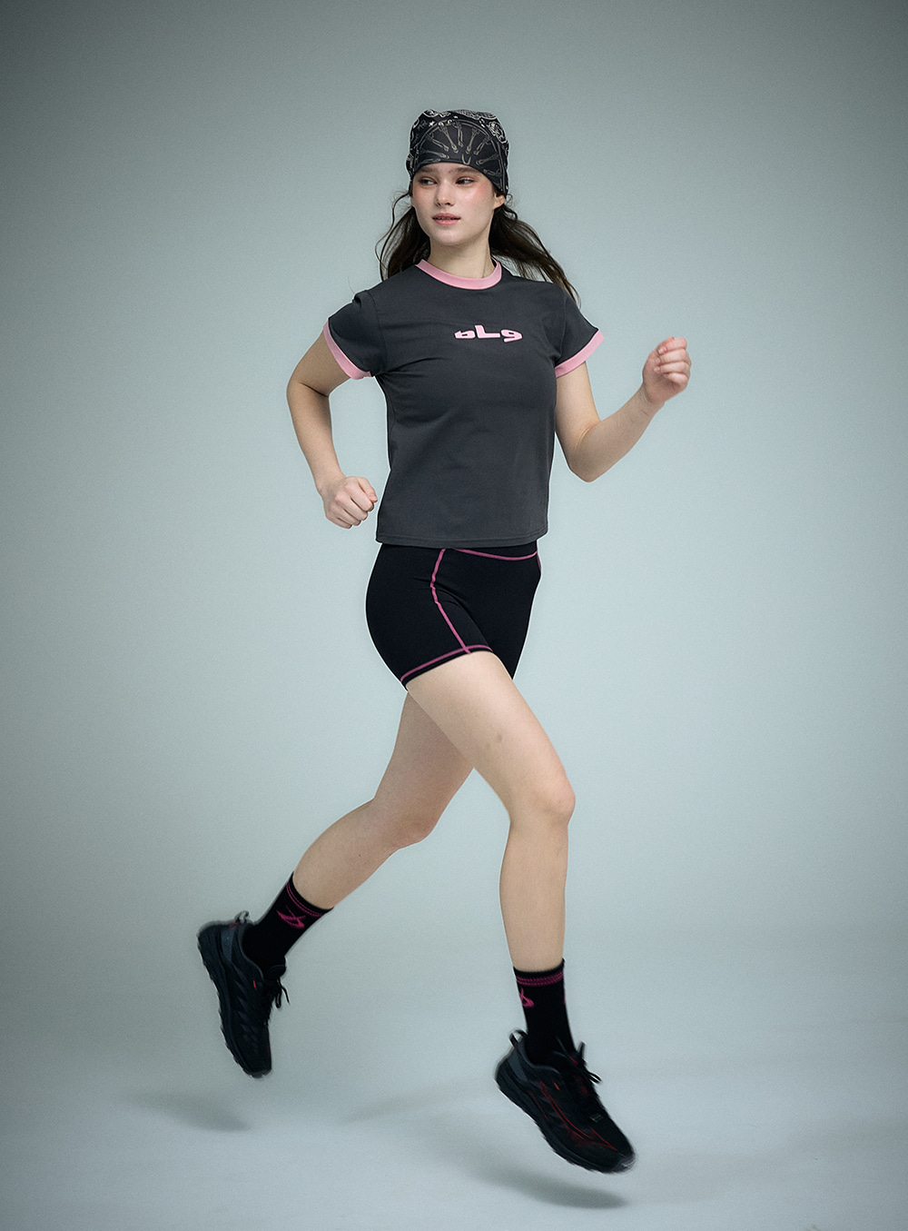 레귤러핏 링거 BLG [차콜핑크]