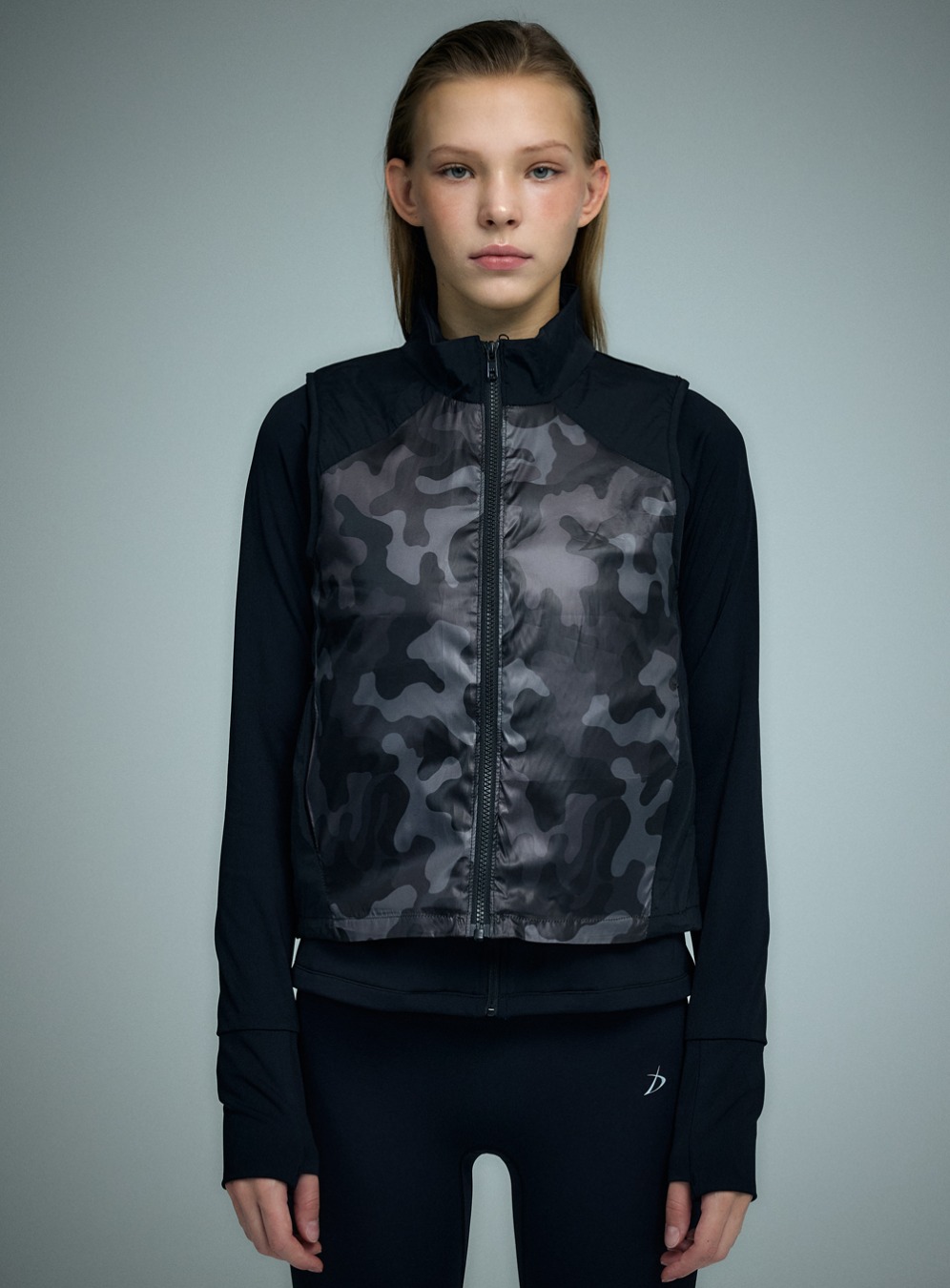 익스트림 라이트 카모 패딩베스트 [카모블랙]