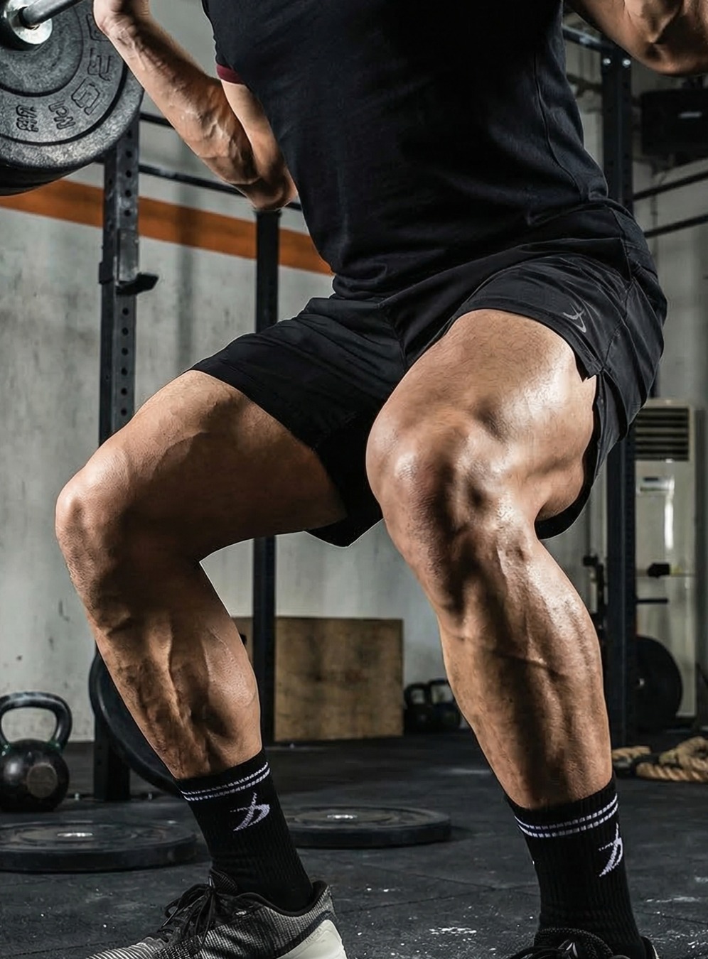 숏 하프 테크플렉스 [블랙]