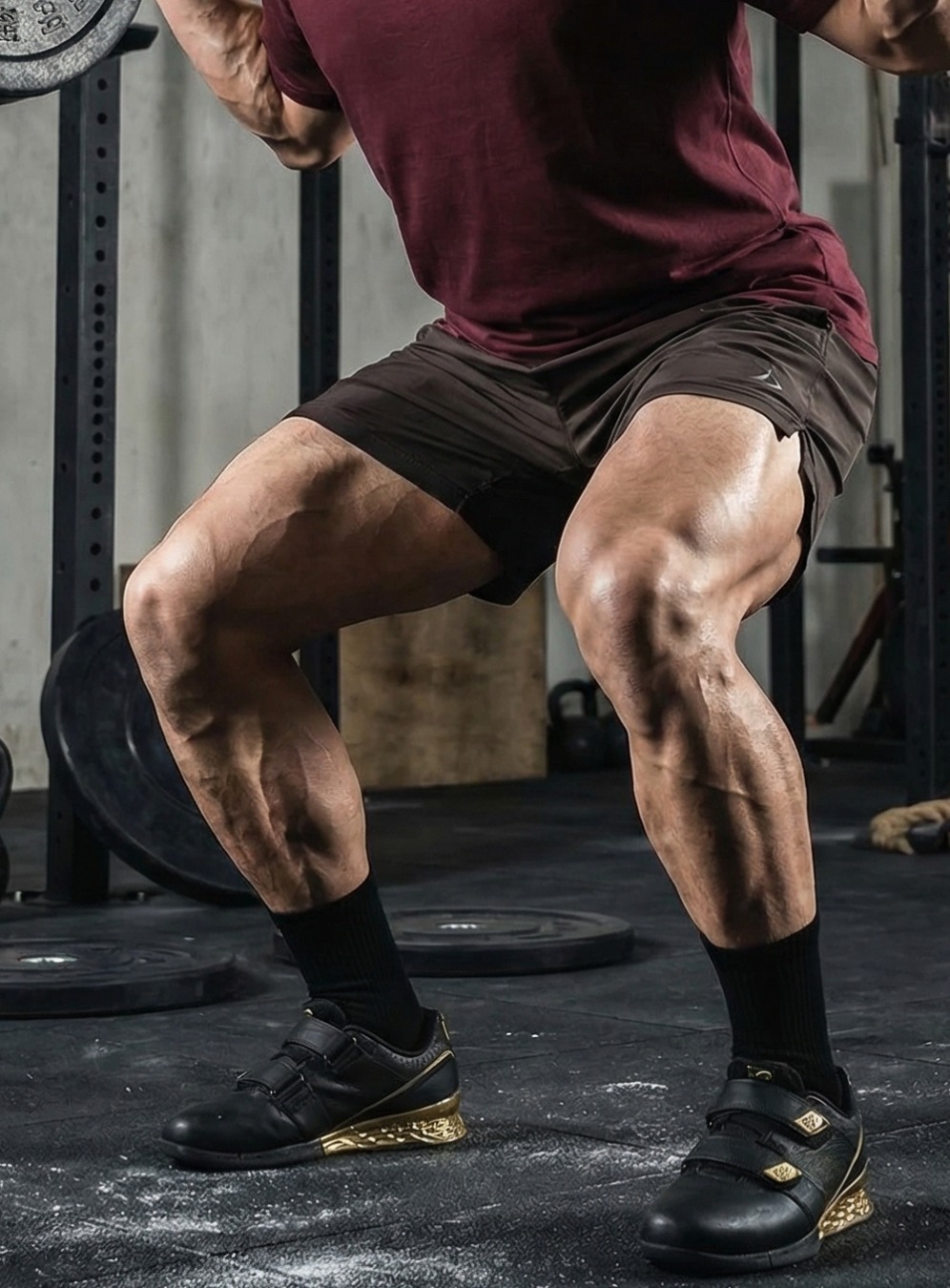 숏 하프 테크플렉스 [브라운]