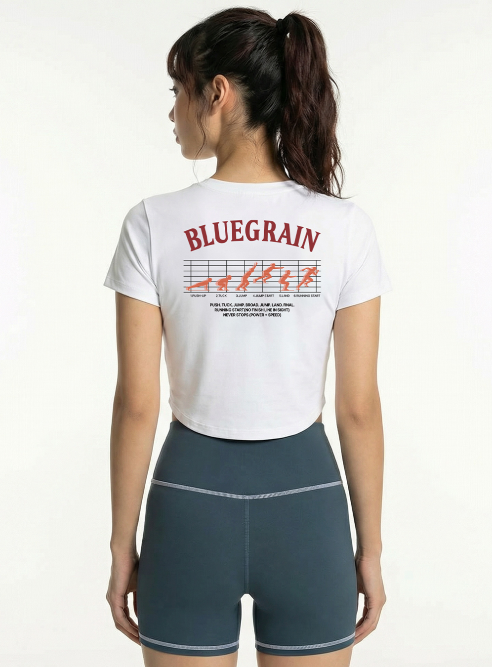 언더라운드 크롭 티셔츠 [화이트]