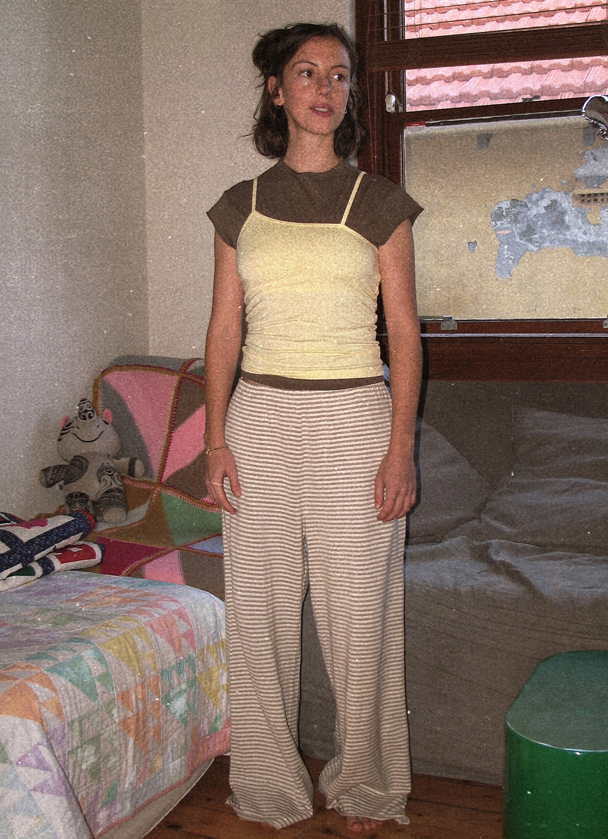 Piyama pants_beige Multi