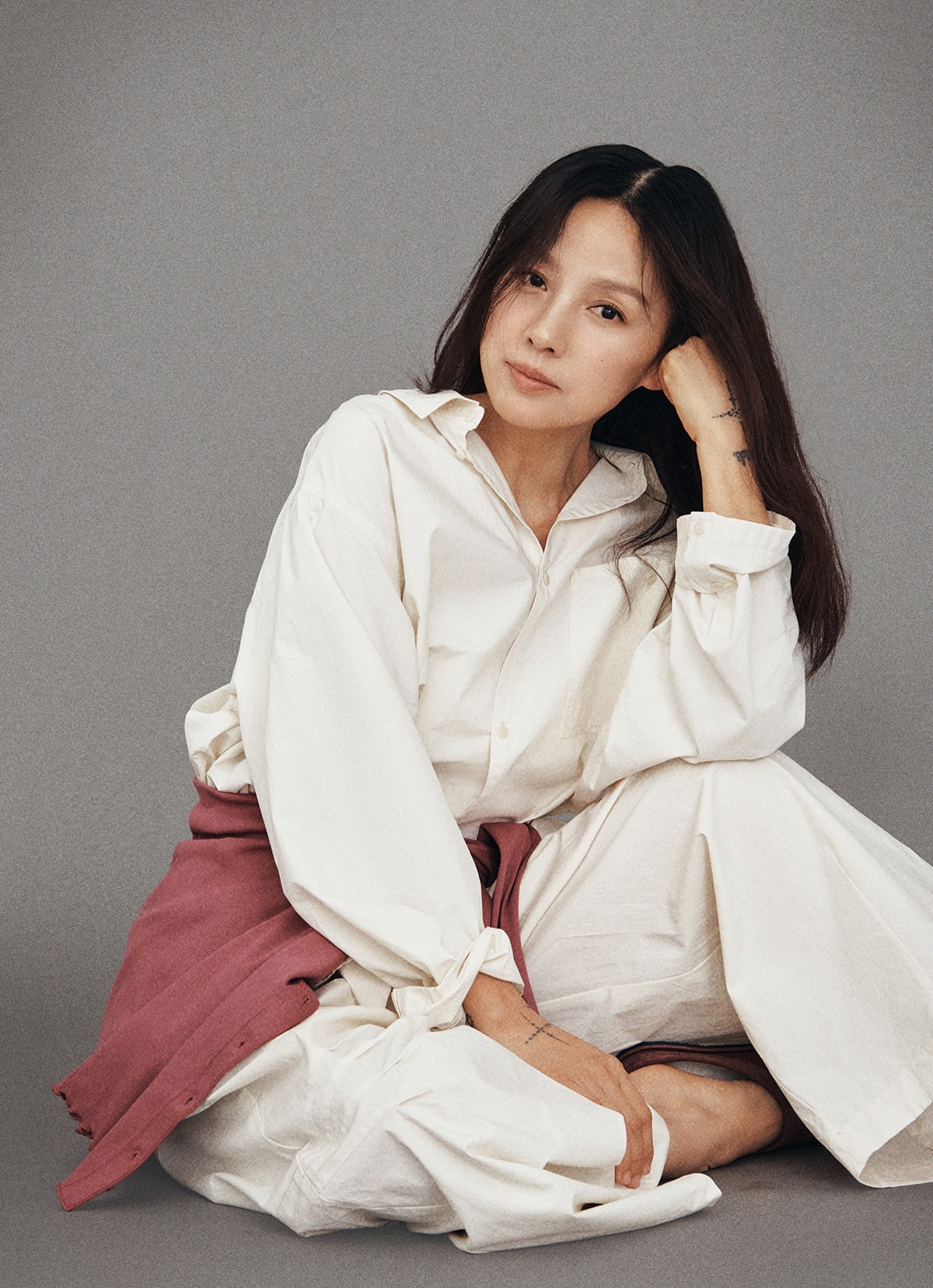 Boatneck rib cardigan_Violet Quartz