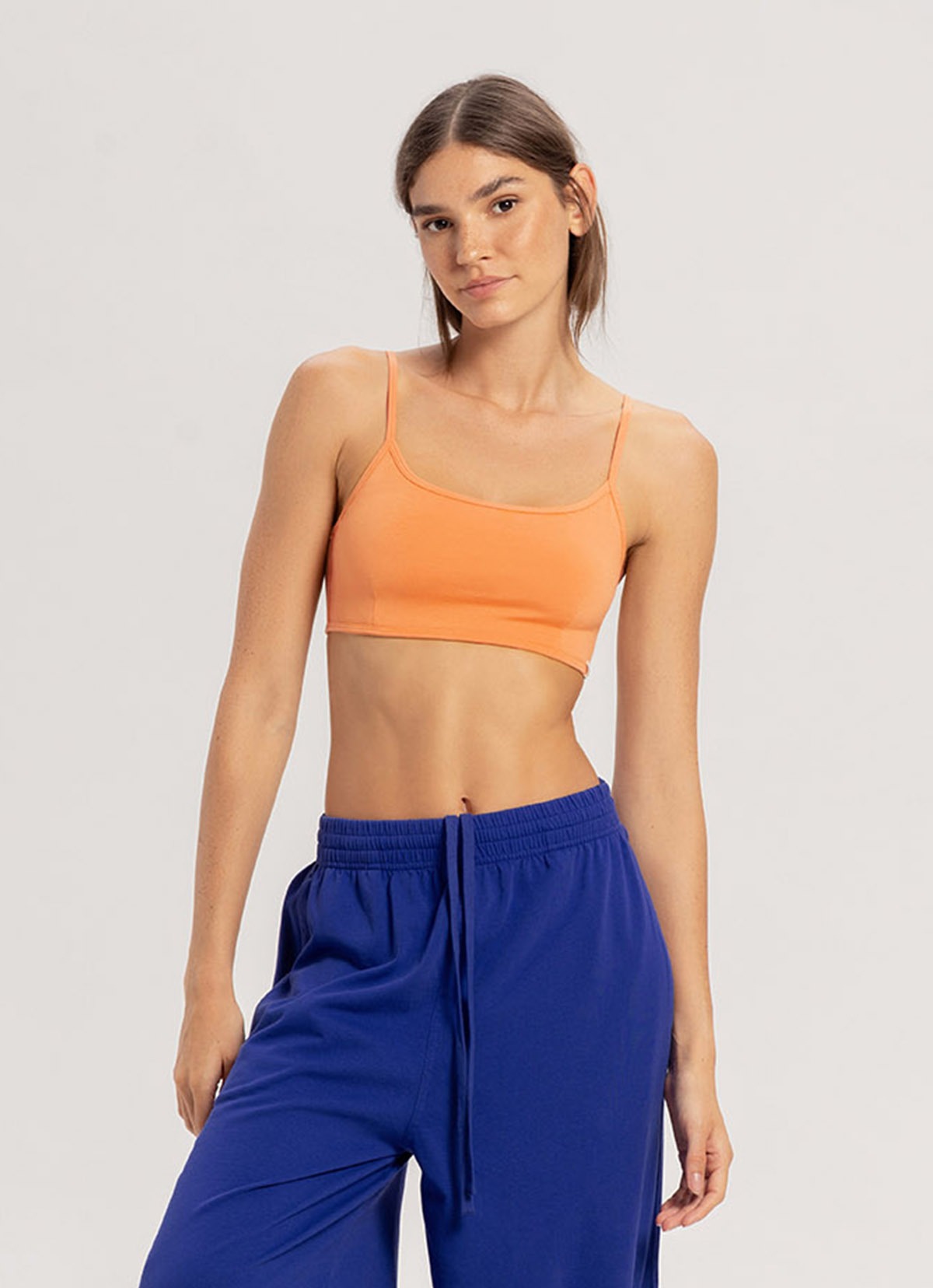 Tri hole bra top_Marigold