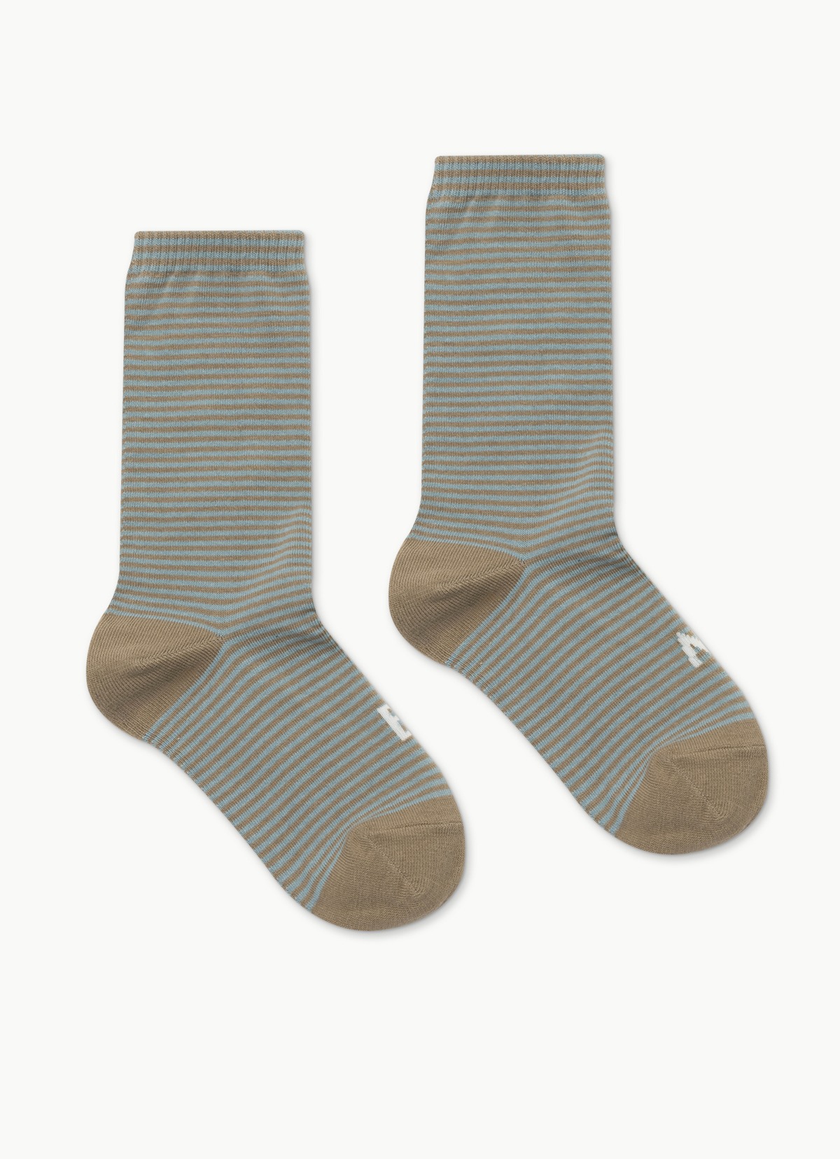 Rib ankle socks #2 (Unisex)_Brown Multi