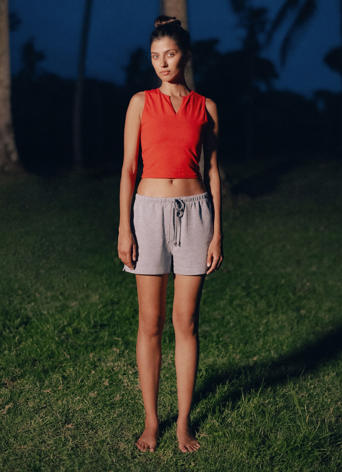 Halo shorts_Dark Melange Grey