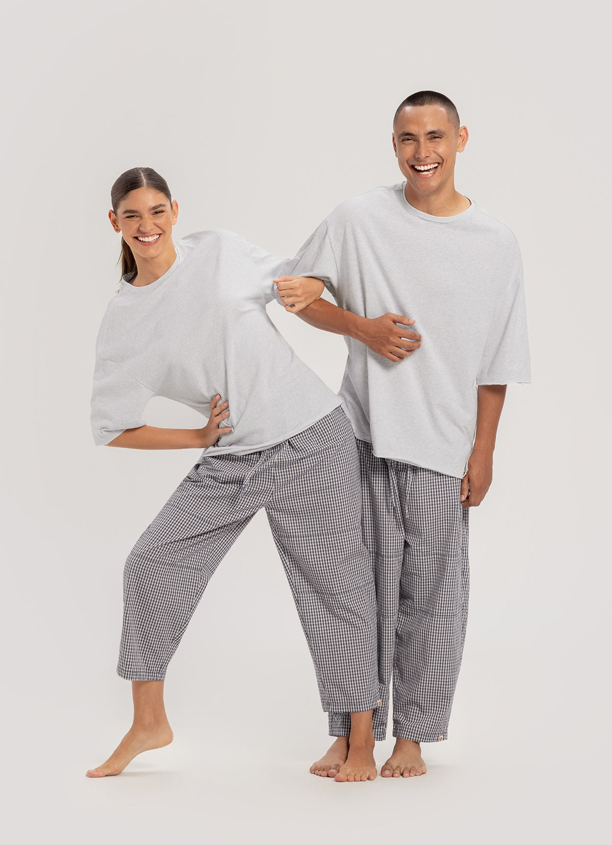 Papan half sleeve (Unisex)_Melange Grey