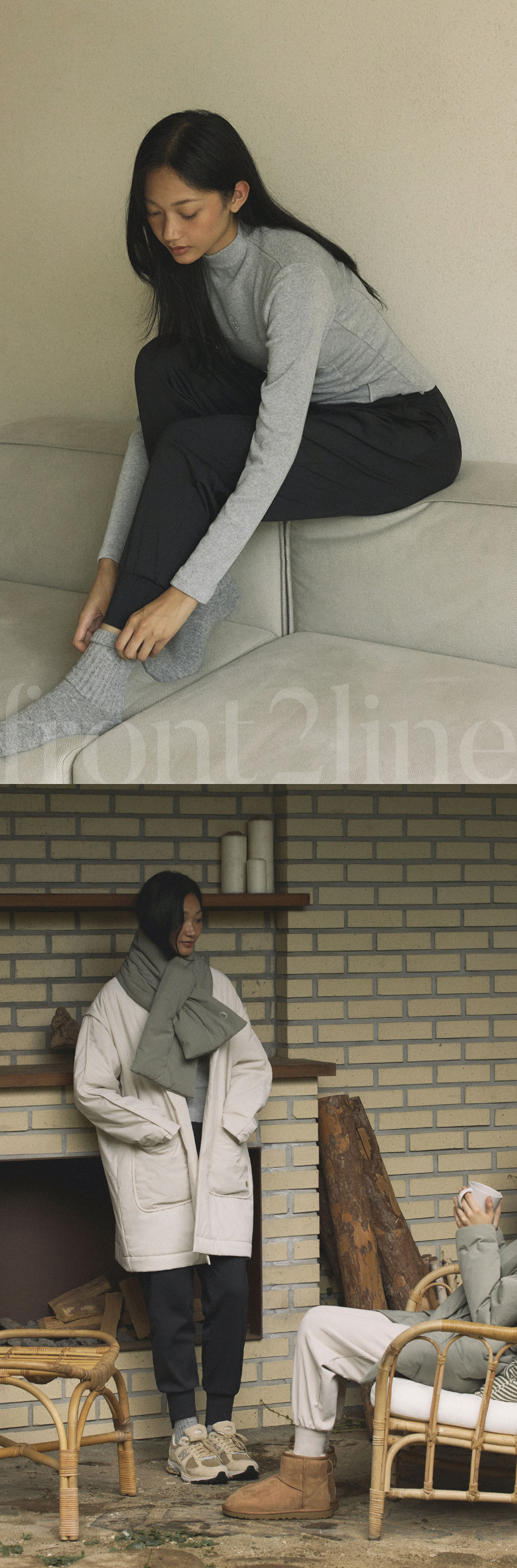 웜스 얼리 기모 조거팬츠