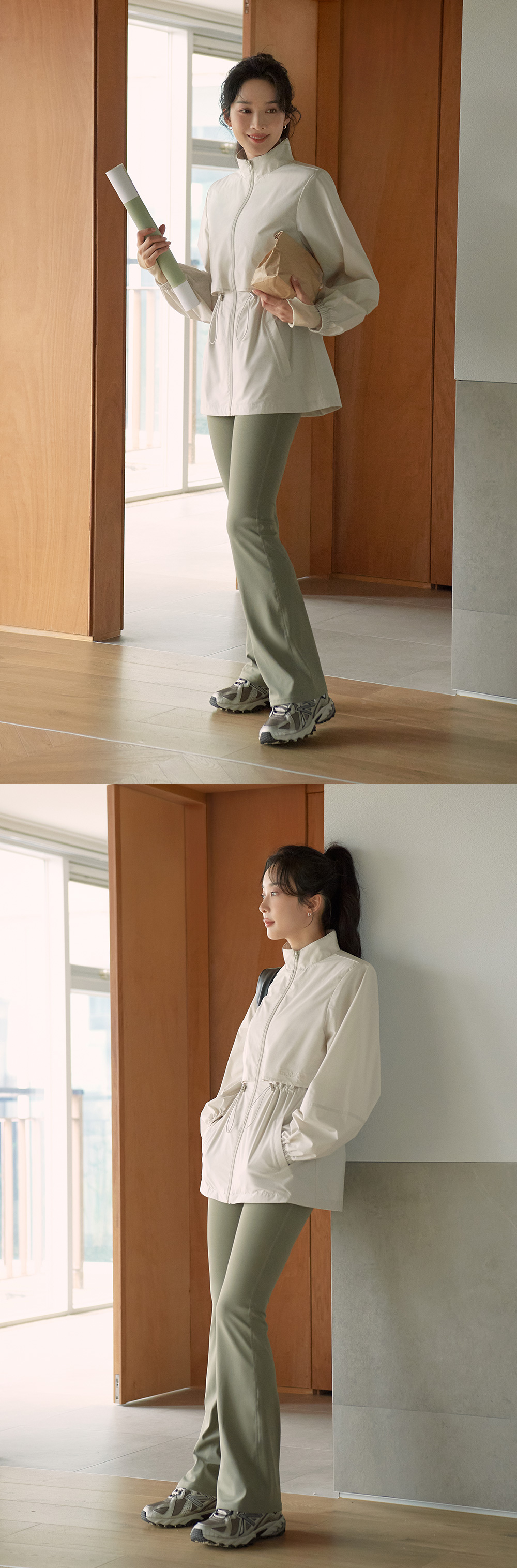 [SET] 멜로우플렉스 (롱/숏) 부츠컷 팬츠 + 커버업 스커트