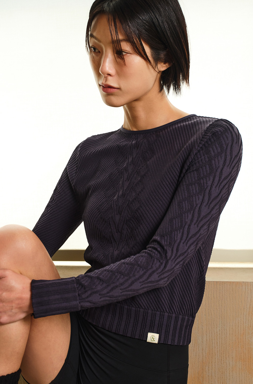 심리스 롱 슬리브 커버업