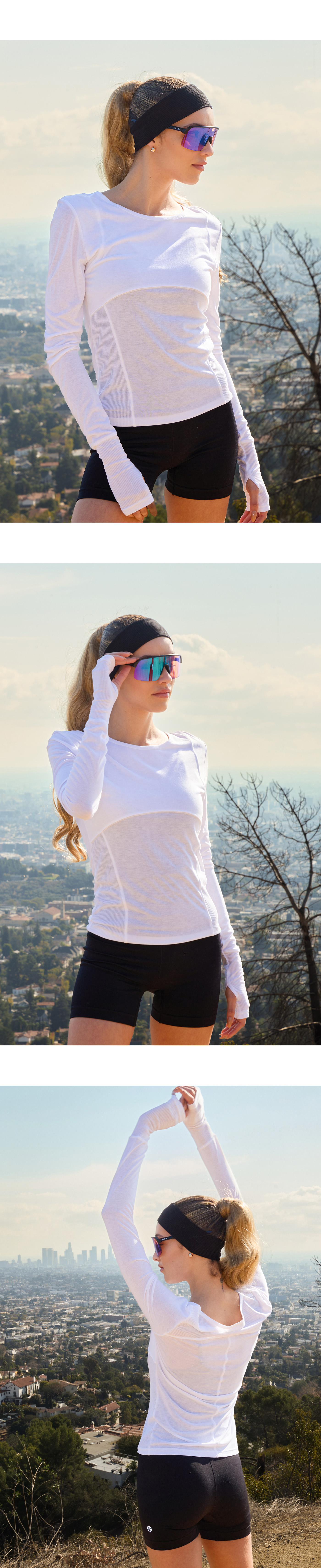 TL124 SILK L/S TOP WHITE