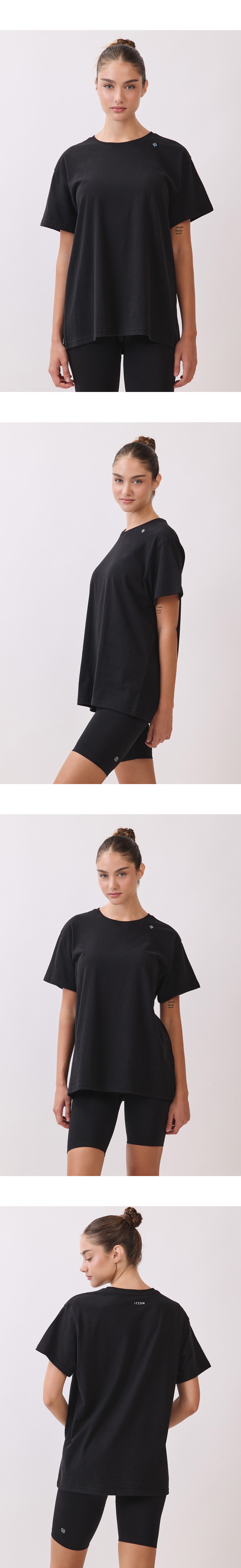 TS114 BRUSHED T-SHIRT BLACK