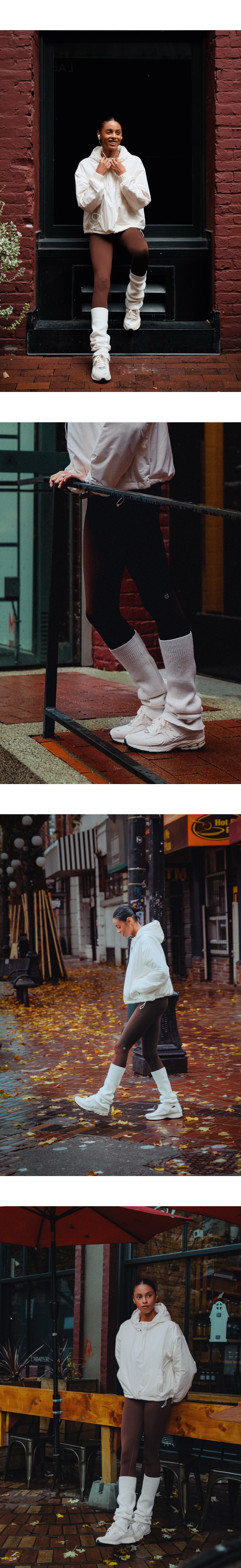 AZ588 KNIT LEG WARMER IVORY