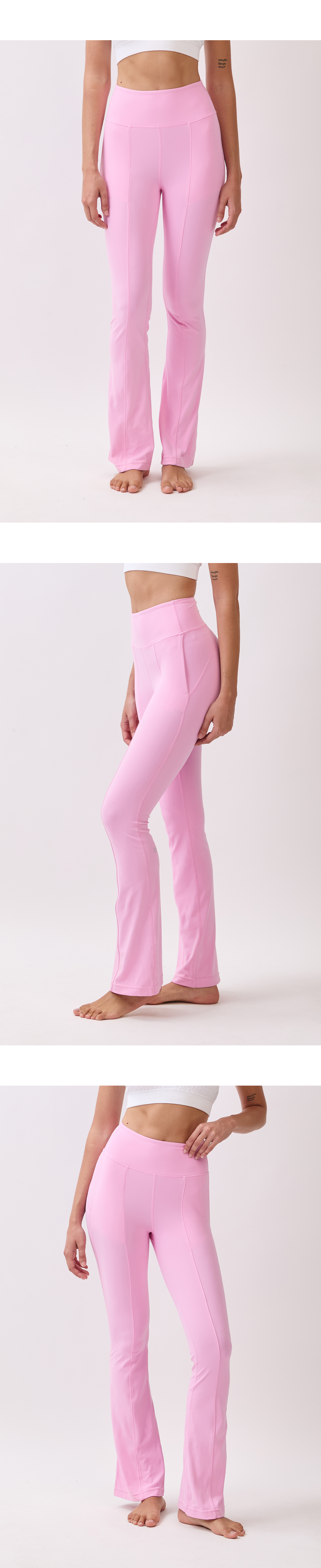 PL412 FLARE LEGGINGS PINK