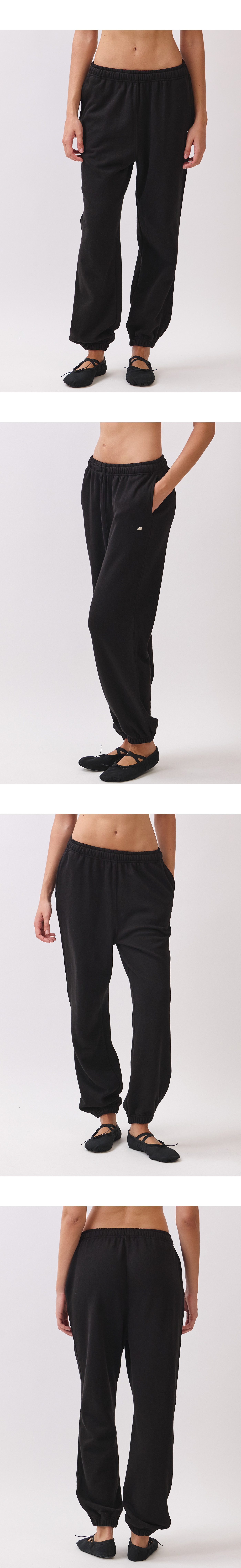 PJ473 SWEAT JOGGER BLACK