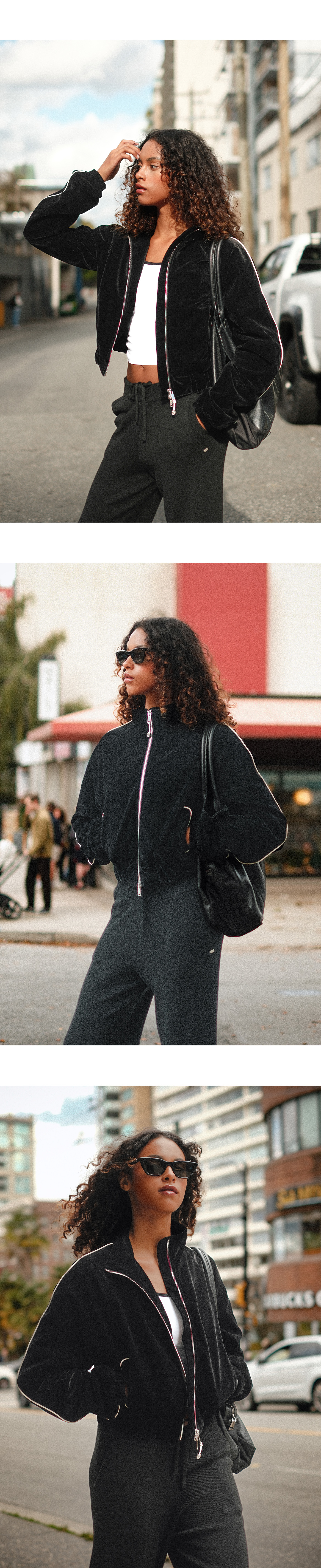 JP311 VELVET JACKET BLACK