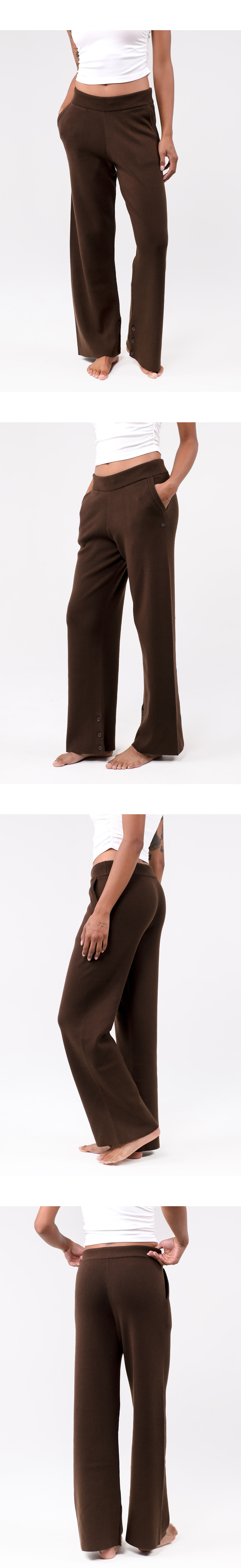 SB291 KNIT PANTS BROWN