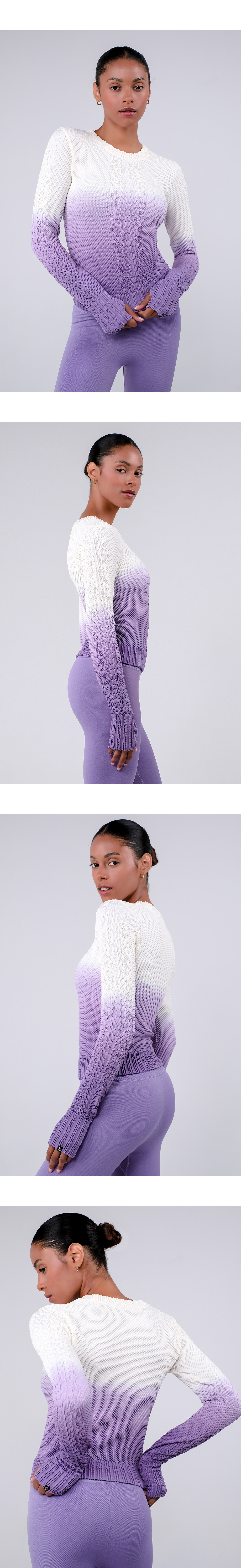 TP141 SPONGE PULLOVER PURPLE GRADATION