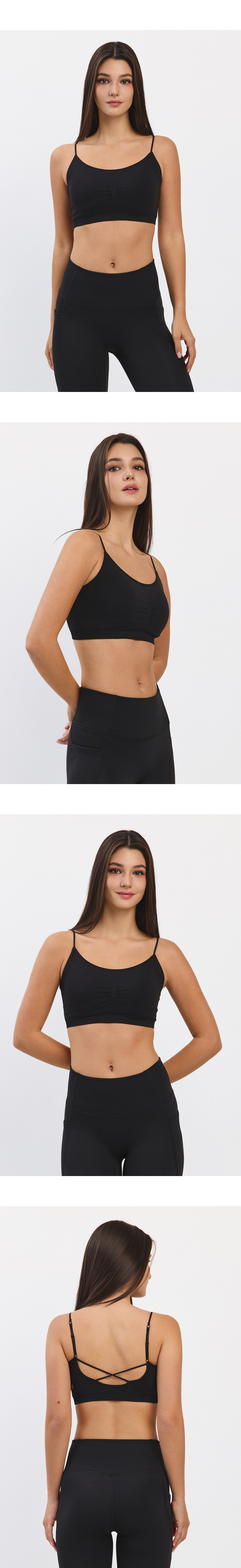 TB044 SEAMLESS BRATOP BLACK