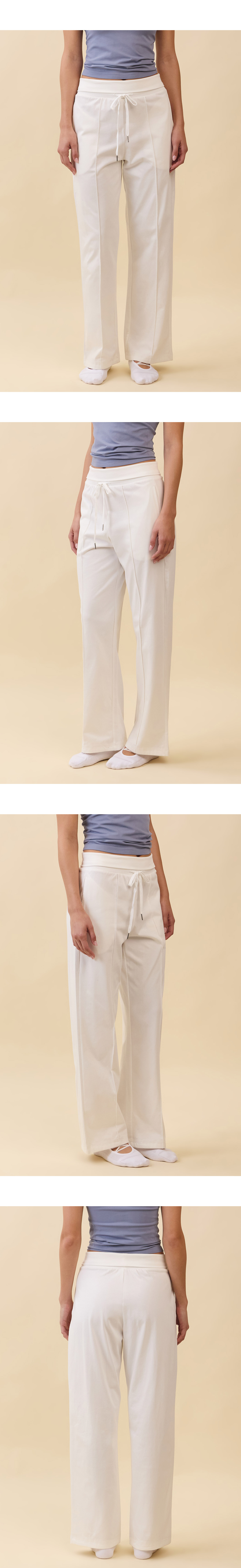 PJ482 SOFT WAIST PINTUCK PANTS