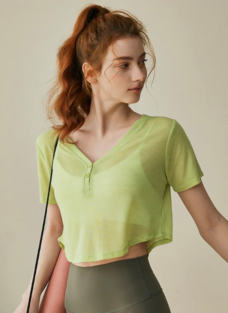 [1+1] 반팔 텐셀 크롭 티셔츠 ( 4colors )