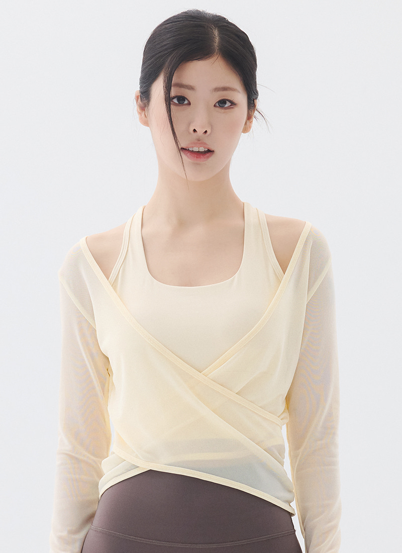 [SET] 커버 뮤즈 롱슬리브 탑 ( 3colors )