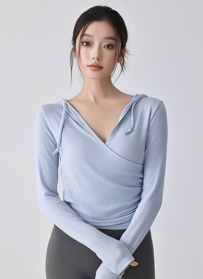 후드 랩 커버업 롱슬리브 (3colors)