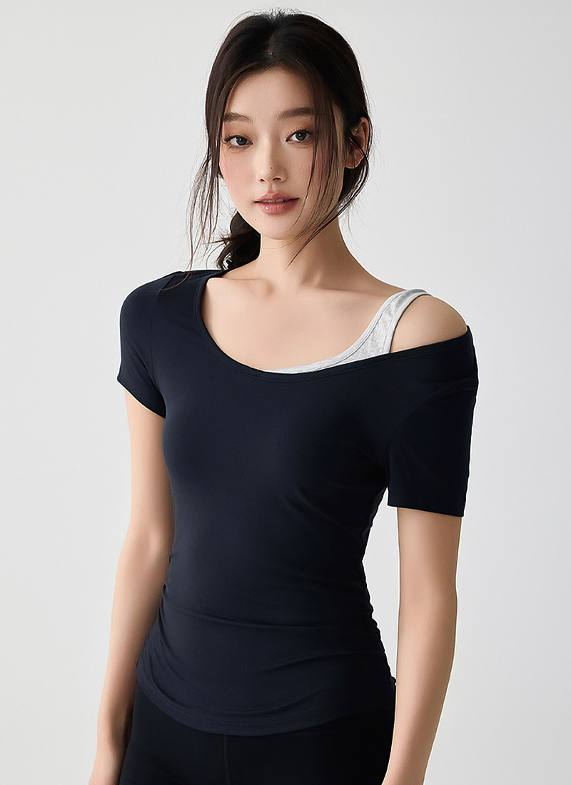 오브리 레이어드 숏슬리브 (2colors)