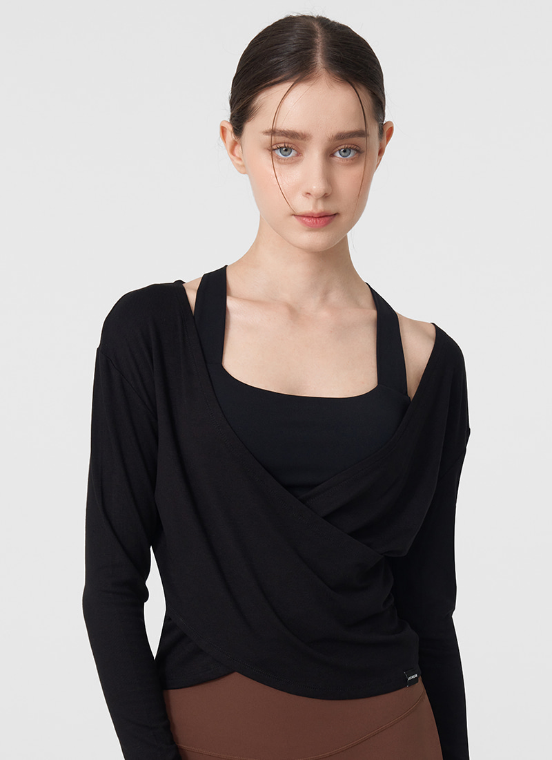 미라 커버 랩 롱슬리브 (2colors)