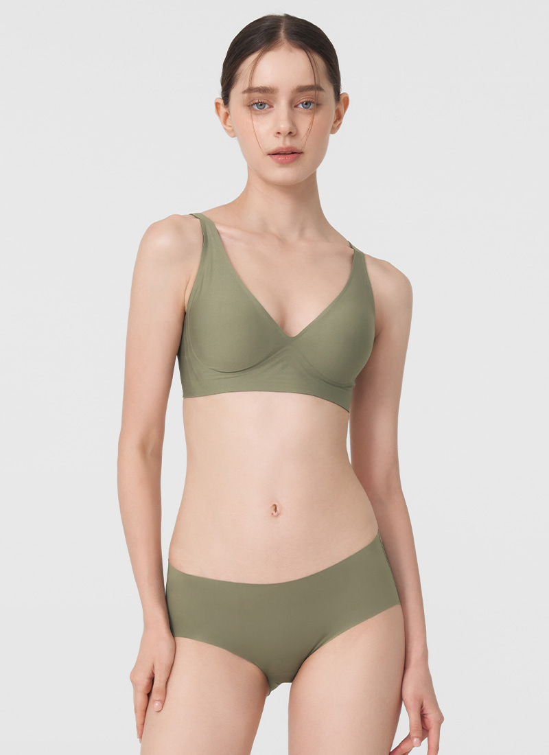 [1 SET] 누브 심리스 브라+팬티 (3colors)