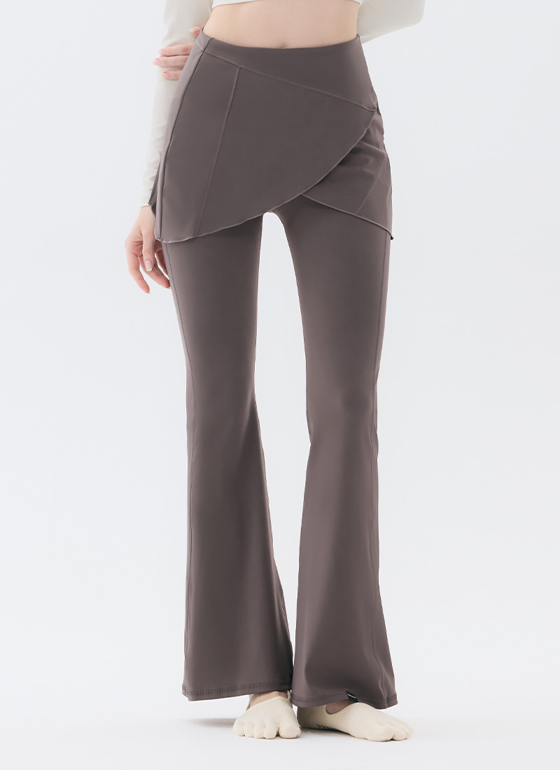 디라인드 스커트 부츠컷 레깅스 (2colors)