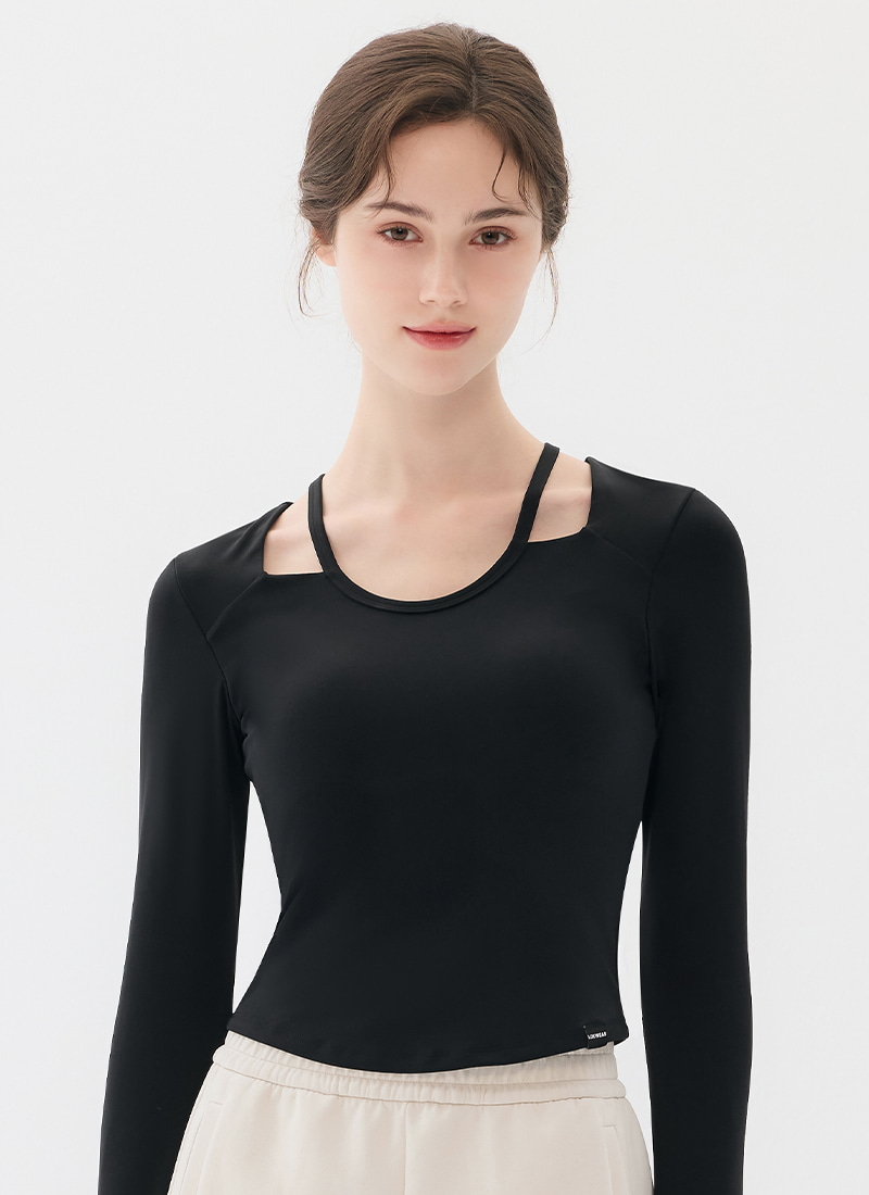 제니아 슬릿 롱슬리브 탑 (3colors)