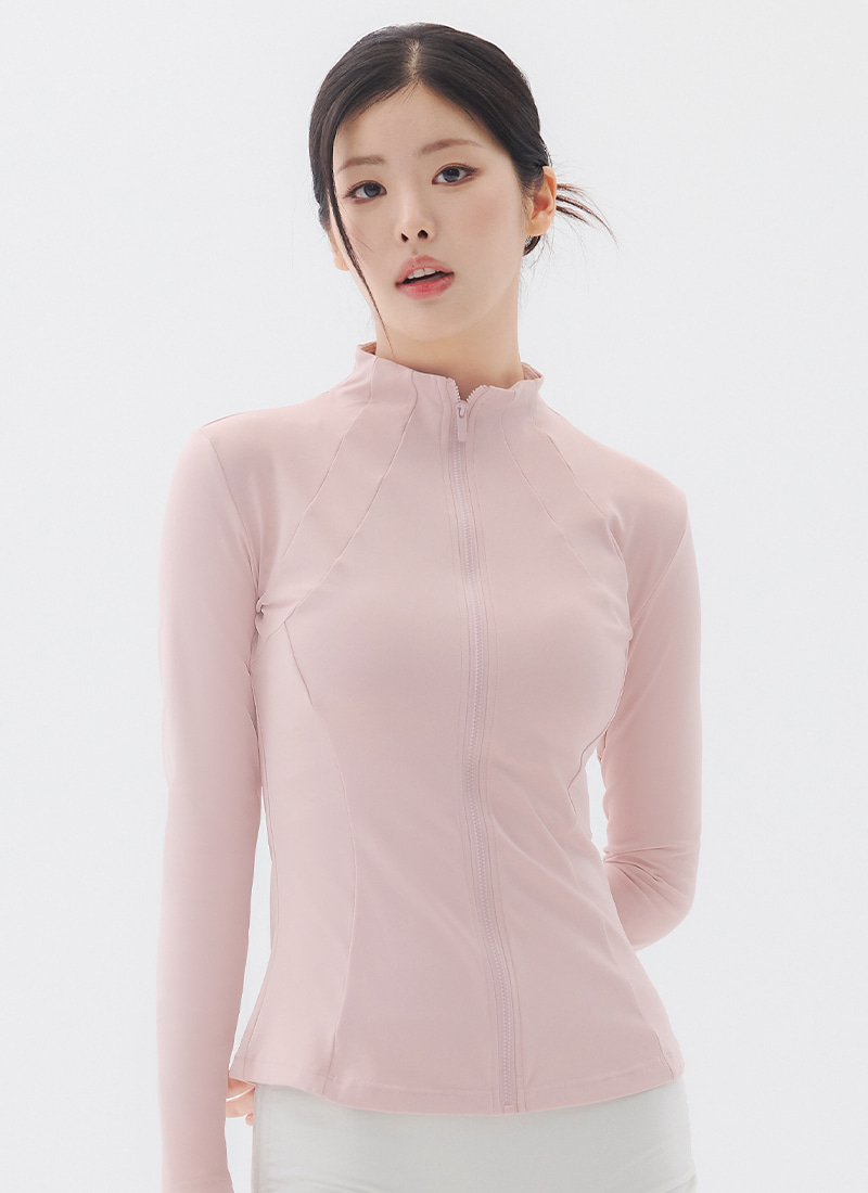 파우더리 슬림 집업 (4colors)