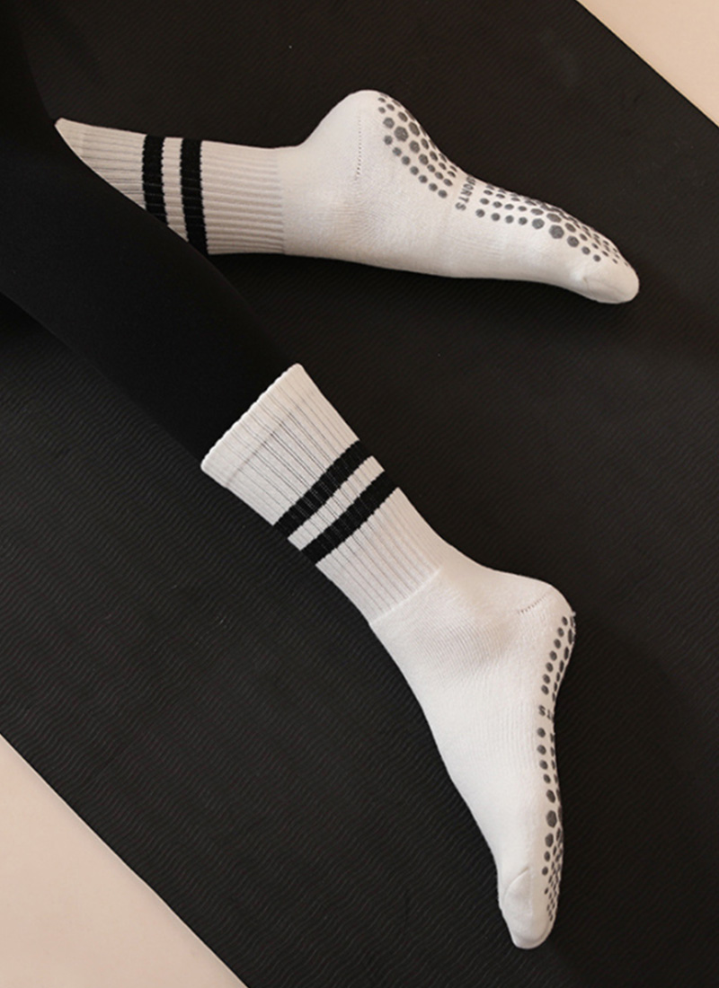 웜 타월 스트라이프 토삭스 블랙