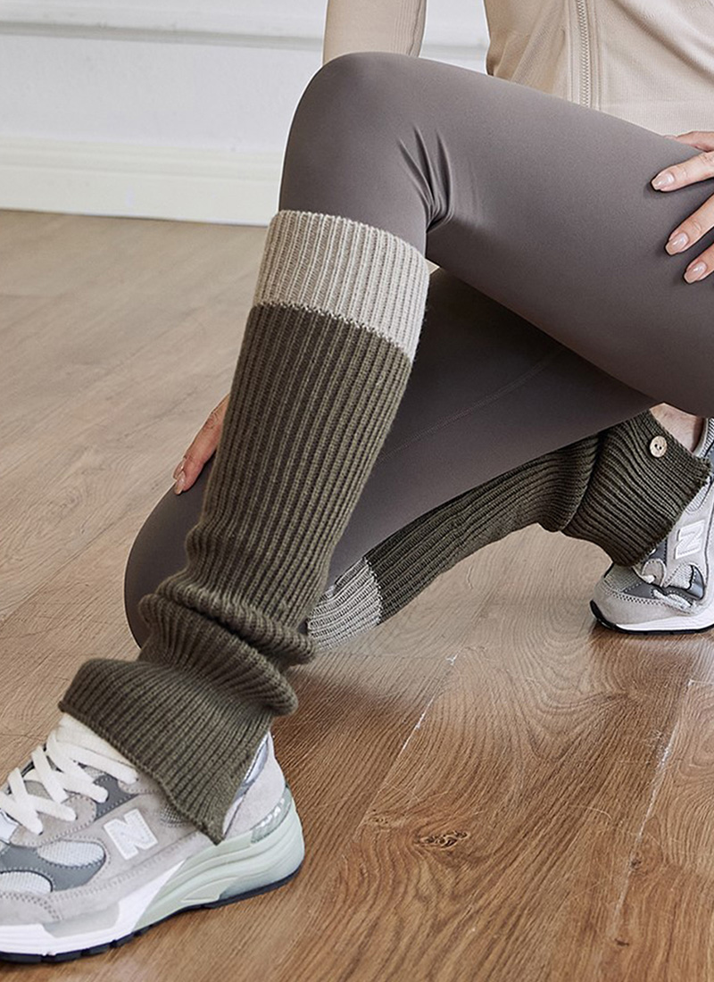 배색 니트 워머 ( 2colors )