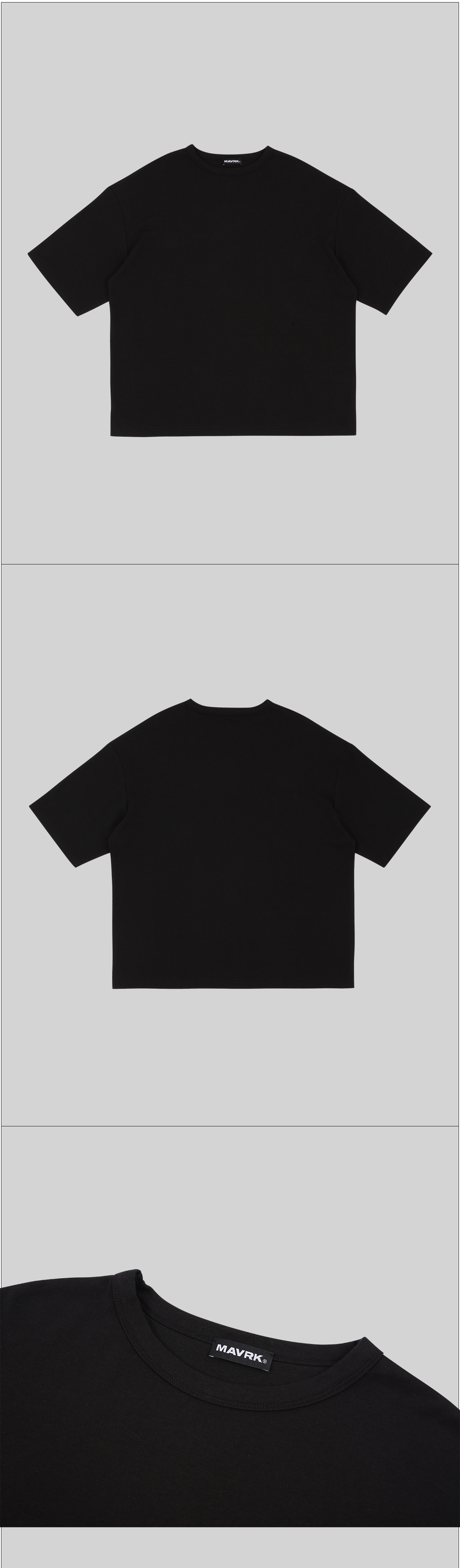 클래시 무지 오버핏 티셔츠 블랙 *재입고