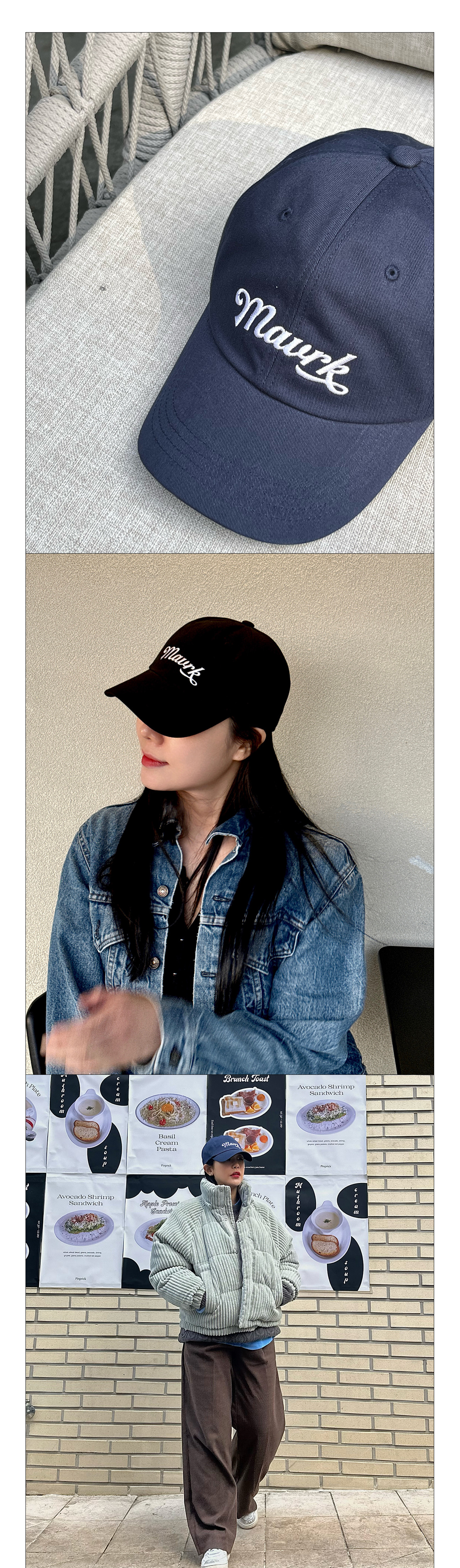 M-30 NOTE 로고 볼캡 블랙