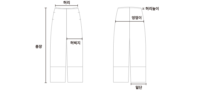 Refine Cut Pants- 2Colors