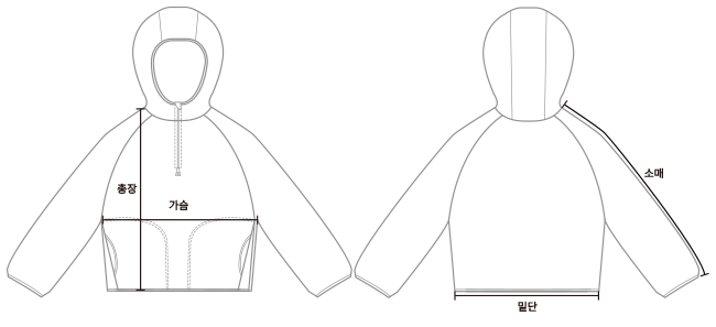 [Unisex] Fleece Zip Hoodie- 2Colors