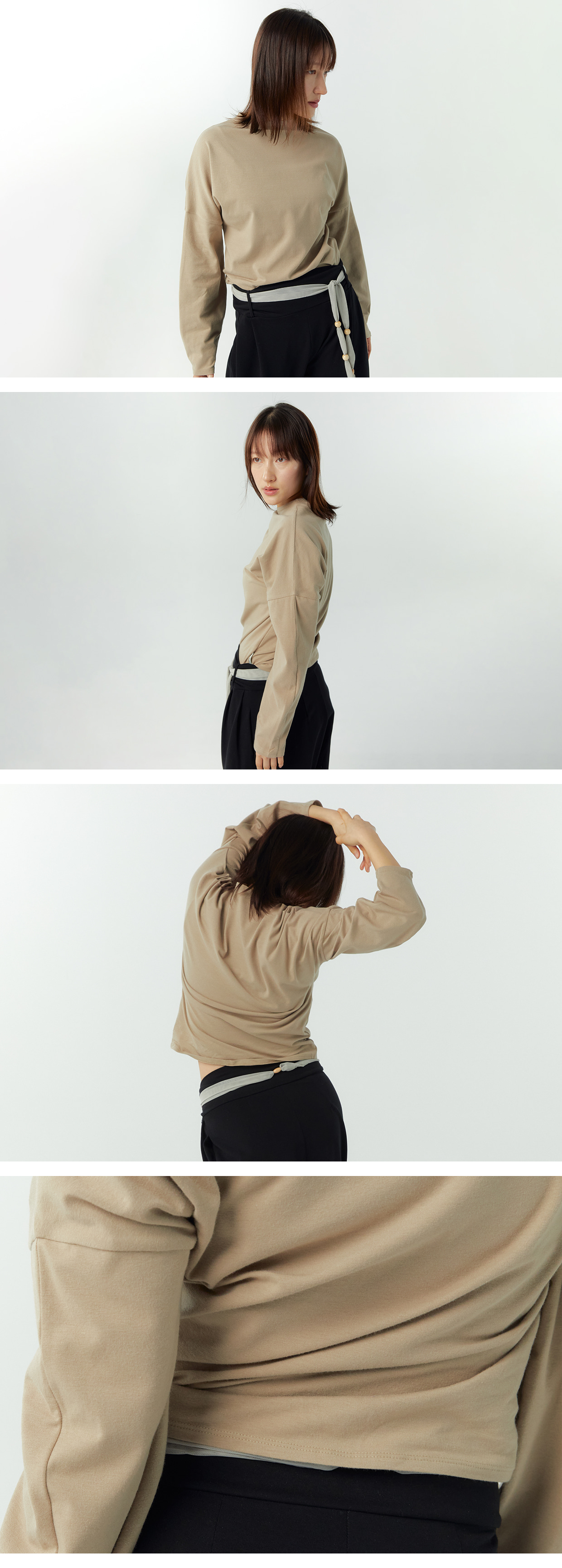 High Neck T-Shirts- 4Colors