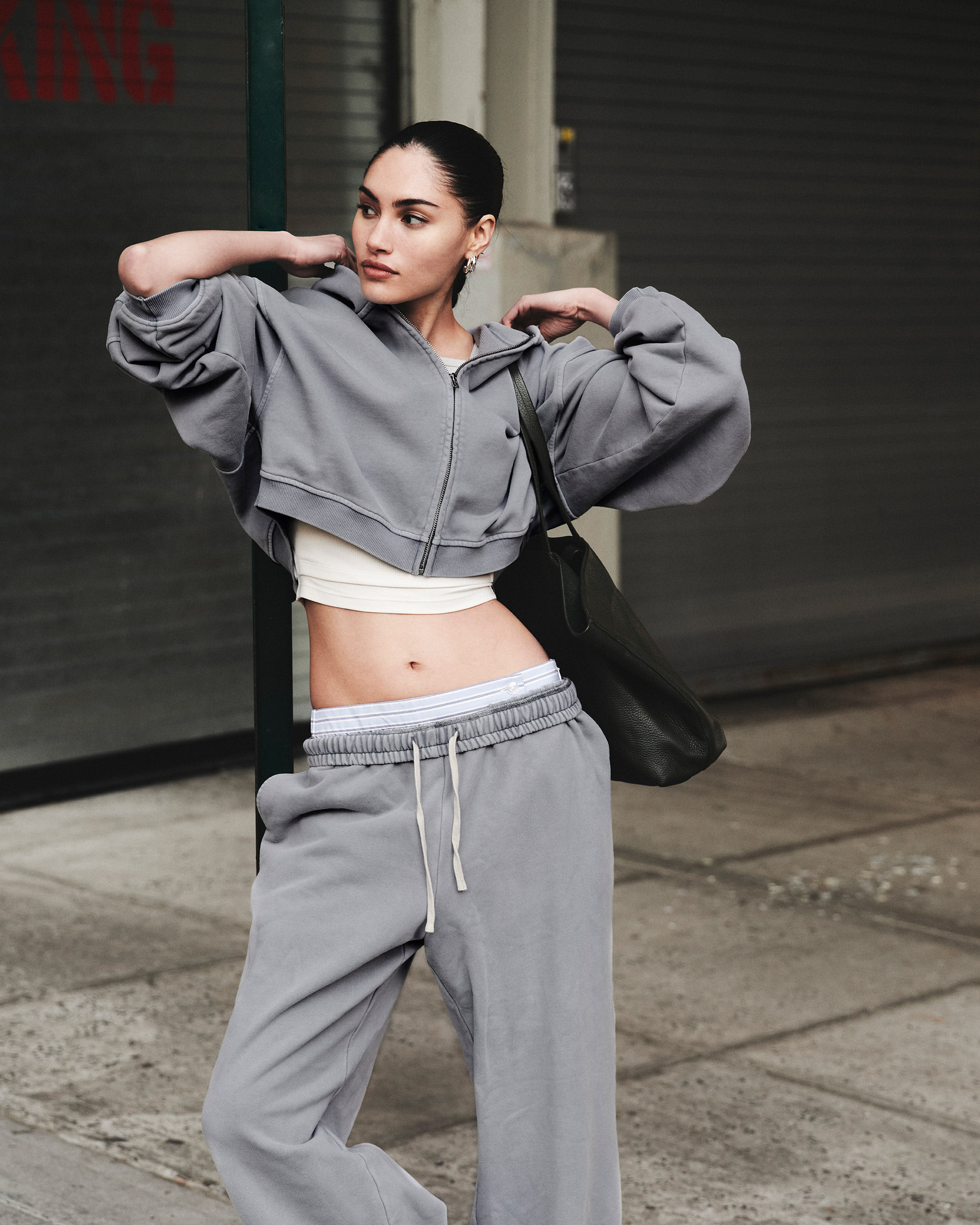 BROOKS JACKET WASHED GREY