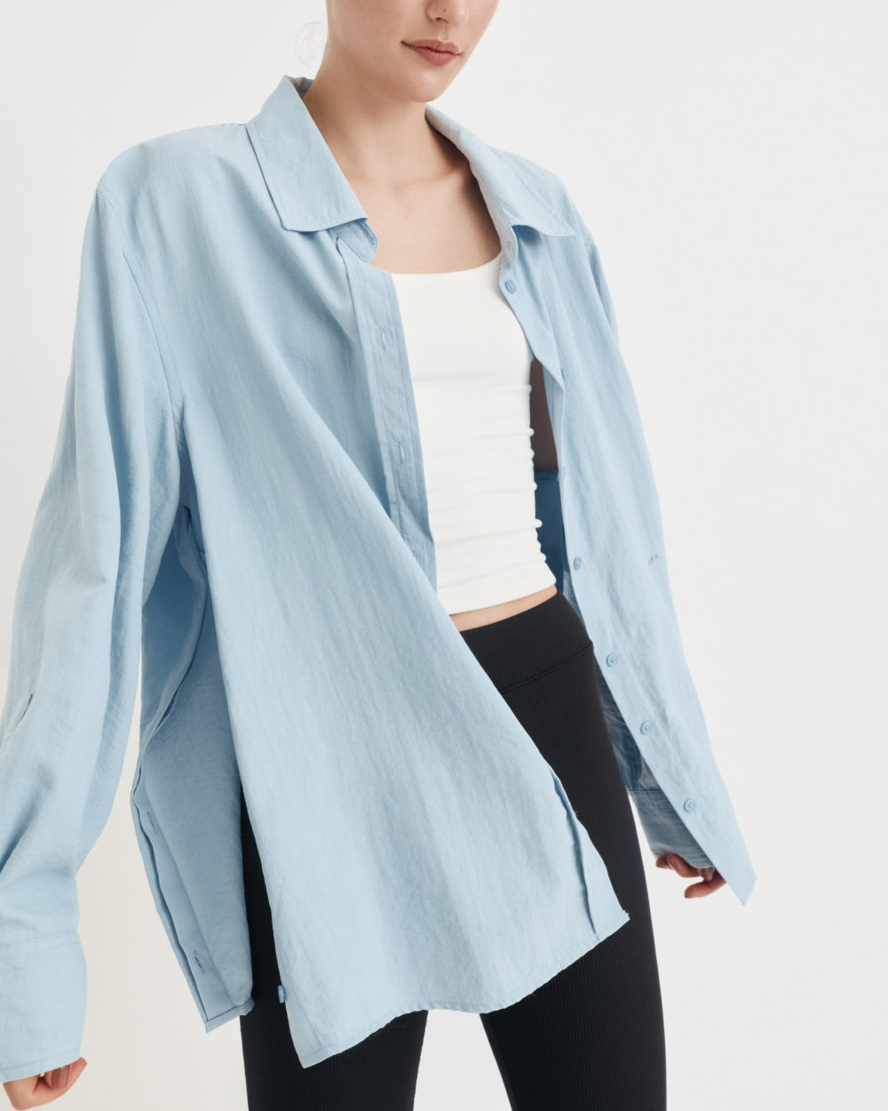 LOLA SHIRT MISTY BLUE