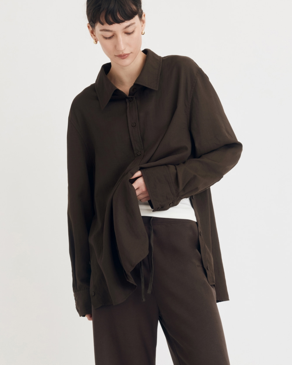 LOLA SHIRT ESPRESSO BROWN