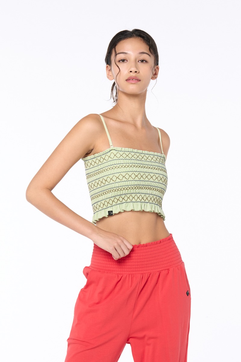 OZTB5007 스티치 스모킹 브라탑 - 멜론